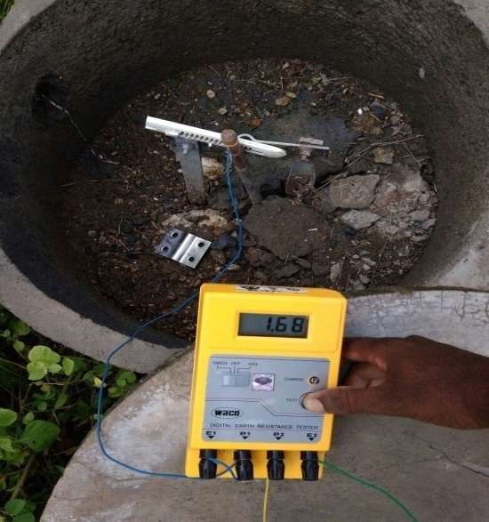 Earth resistance testing